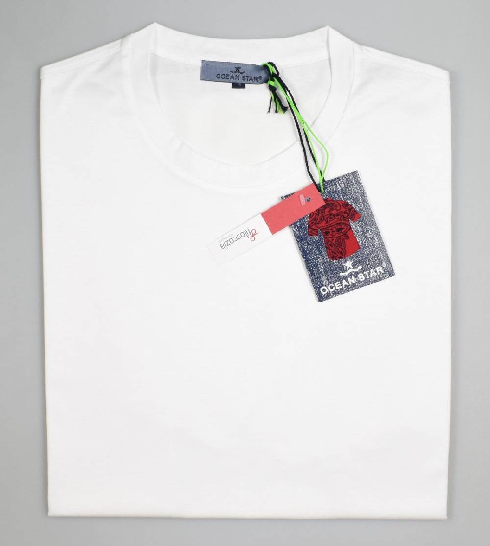 Ocean Star T-Shirt ocean star mezza manica in cotone filo di scozia modern fit Vendita Economica
