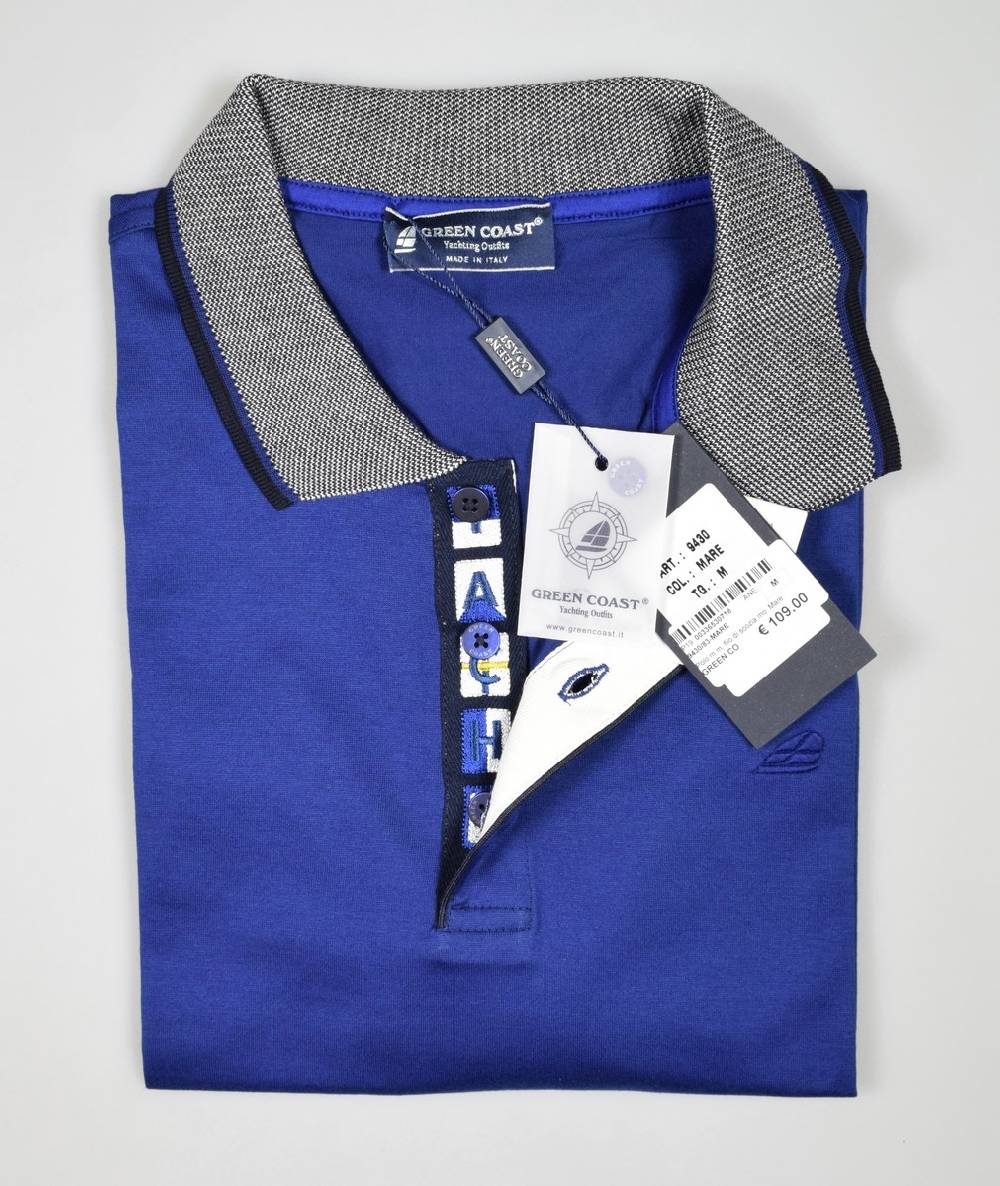 Green Coast Polo classica green coast in filo di scozia regular fit Vendite Flash