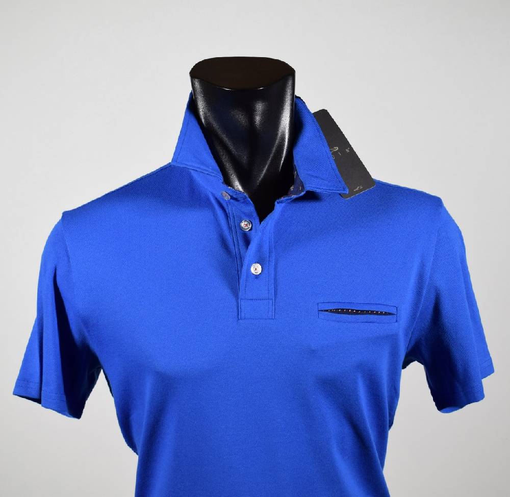 Join by MG Polo maniche corte in cotone stretch con taschino In Saldo