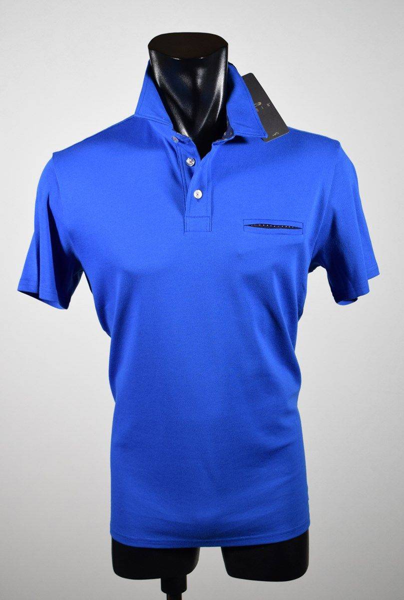 Join by MG Polo maniche corte in cotone stretch con taschino In Saldo