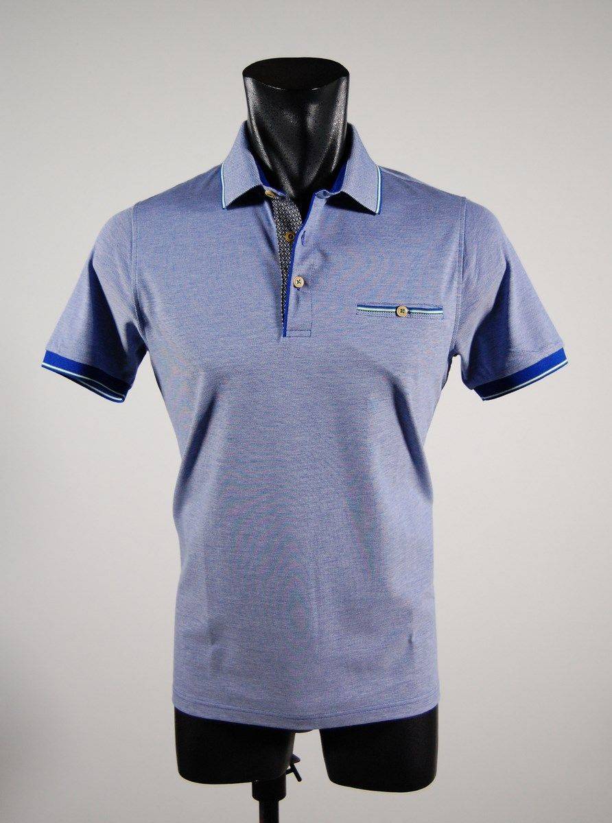 Bramante Polo in cotone bramante slim fit maniche corte in tre colori Moda