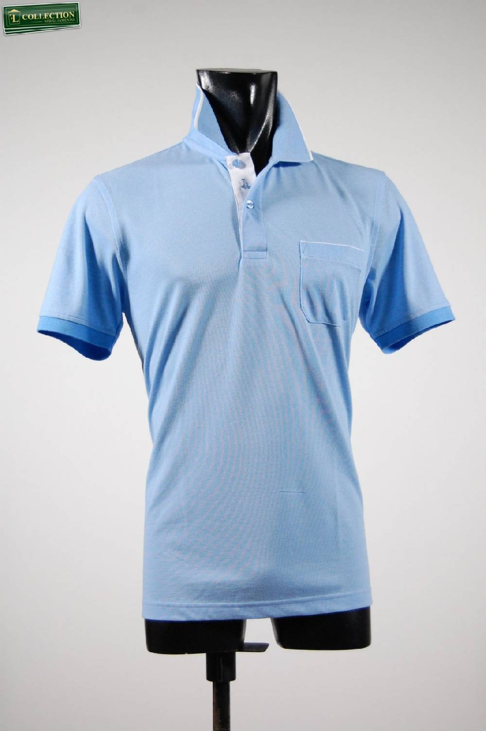 Bramante Polo no stiro bramante in due colori con taschino Comprare a buon mercato