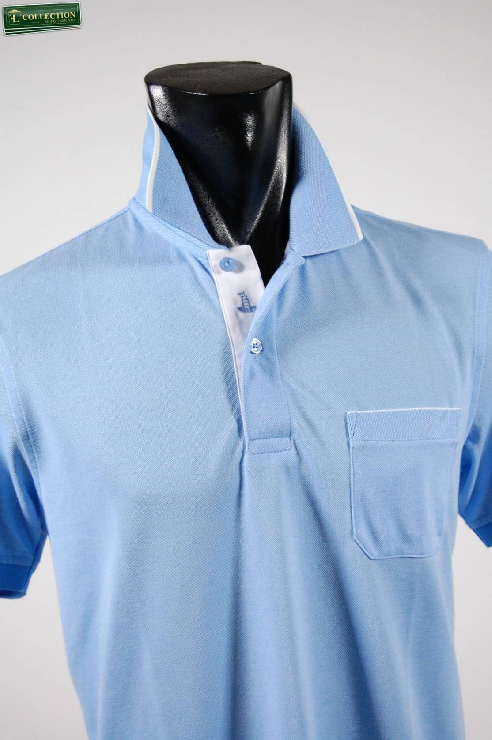 Bramante Polo no stiro bramante in due colori con taschino Comprare a buon mercato