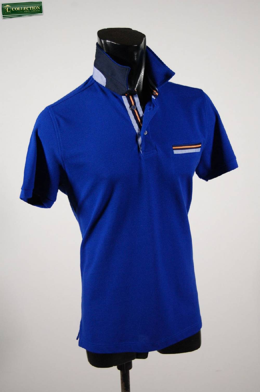 MG Polo con taschino in cotone piqué Grande vendita