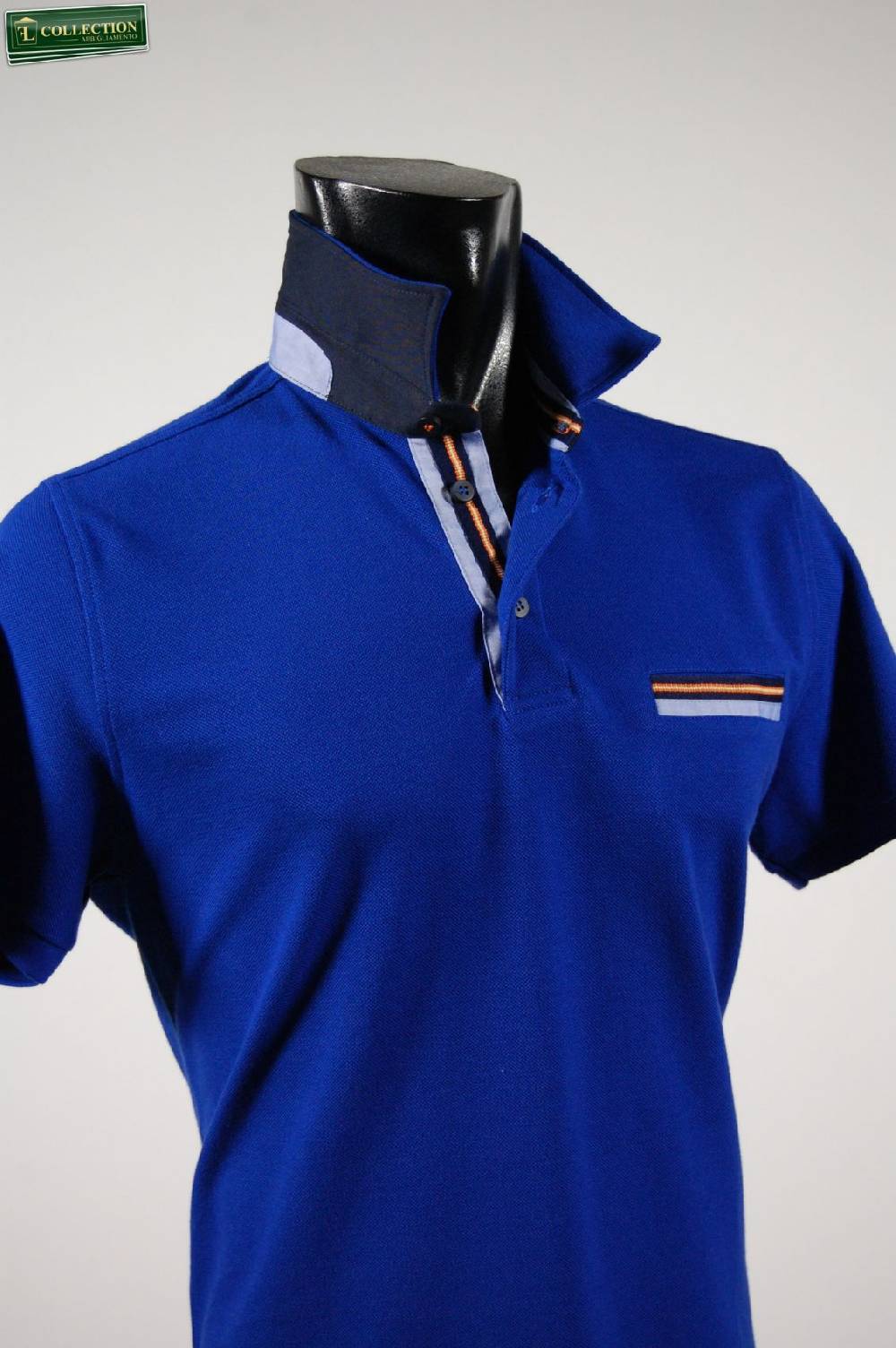 MG Polo con taschino in cotone piqué Grande vendita