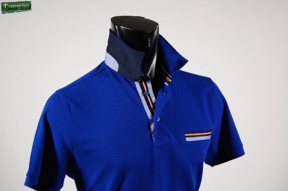 MG Polo con taschino in cotone piqué Grande vendita