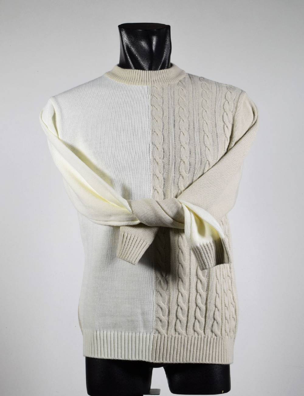 Manuel Garcia Lupetto beige e panna slim fit manuel garcia Shopping online