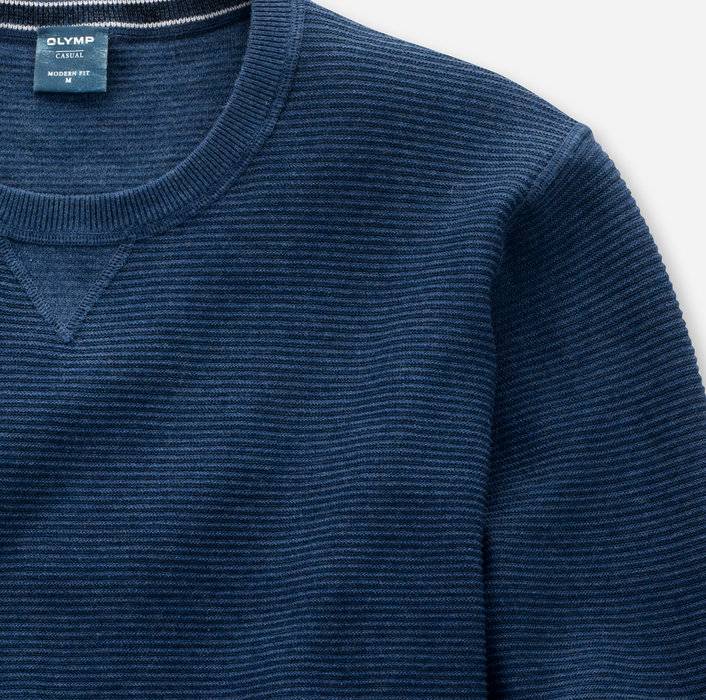 Olymp Maglione girocollo olymp blu marine in cotone bio modern fit Nuovi prodotti