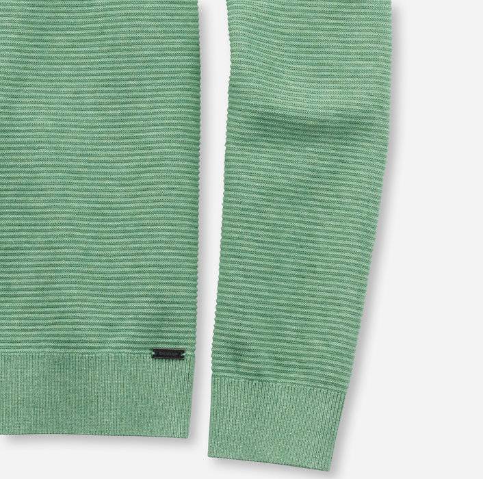 Olymp Maglione girocollo olymp verde chiaro in cotone bio modern fit Bestseller