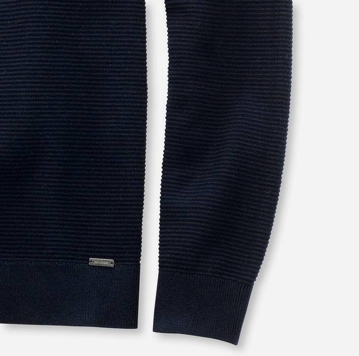 Olymp Maglione girocollo olymp blu in cotone bio modern fit Offerte stagionali