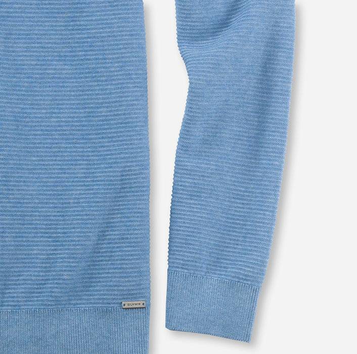 Olymp Maglione girocollo olymp celeste in cotone bio modern fit Liquidazione