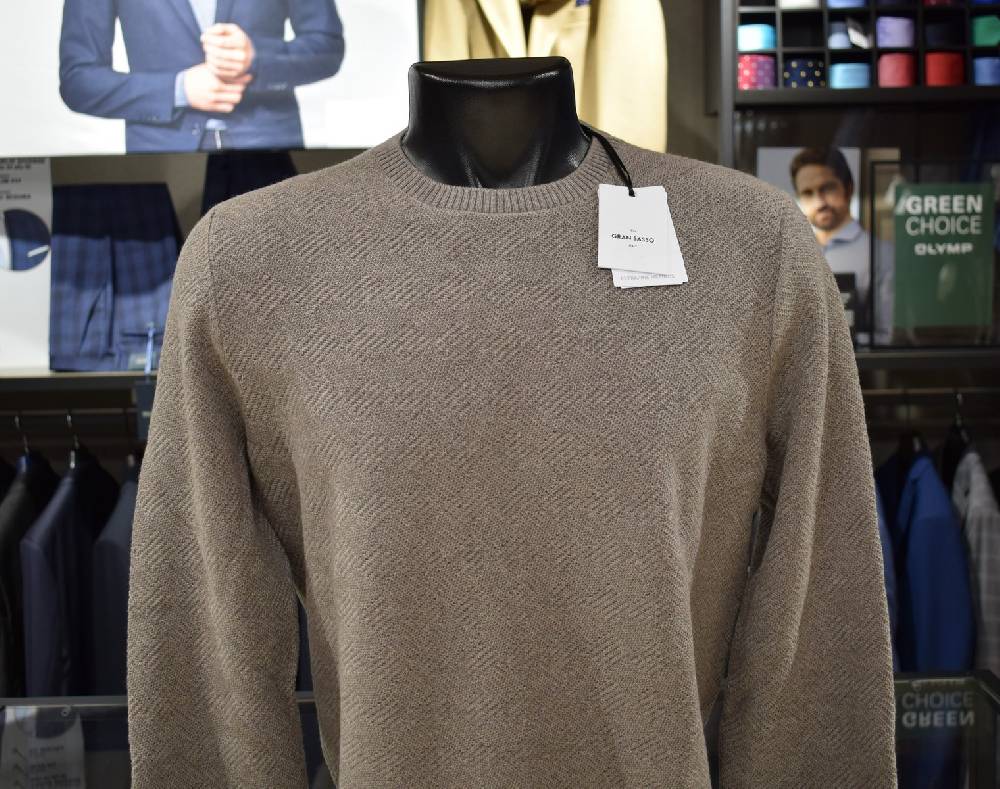 Gran Sasso Maglione girocollo gran sasso beige lana merinos extrafine Ritorno libero