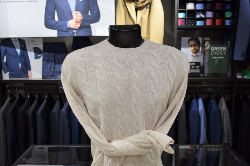 Gran Sasso Maglione gran sasso panna a trecce misto cashmere Rilascio limitato