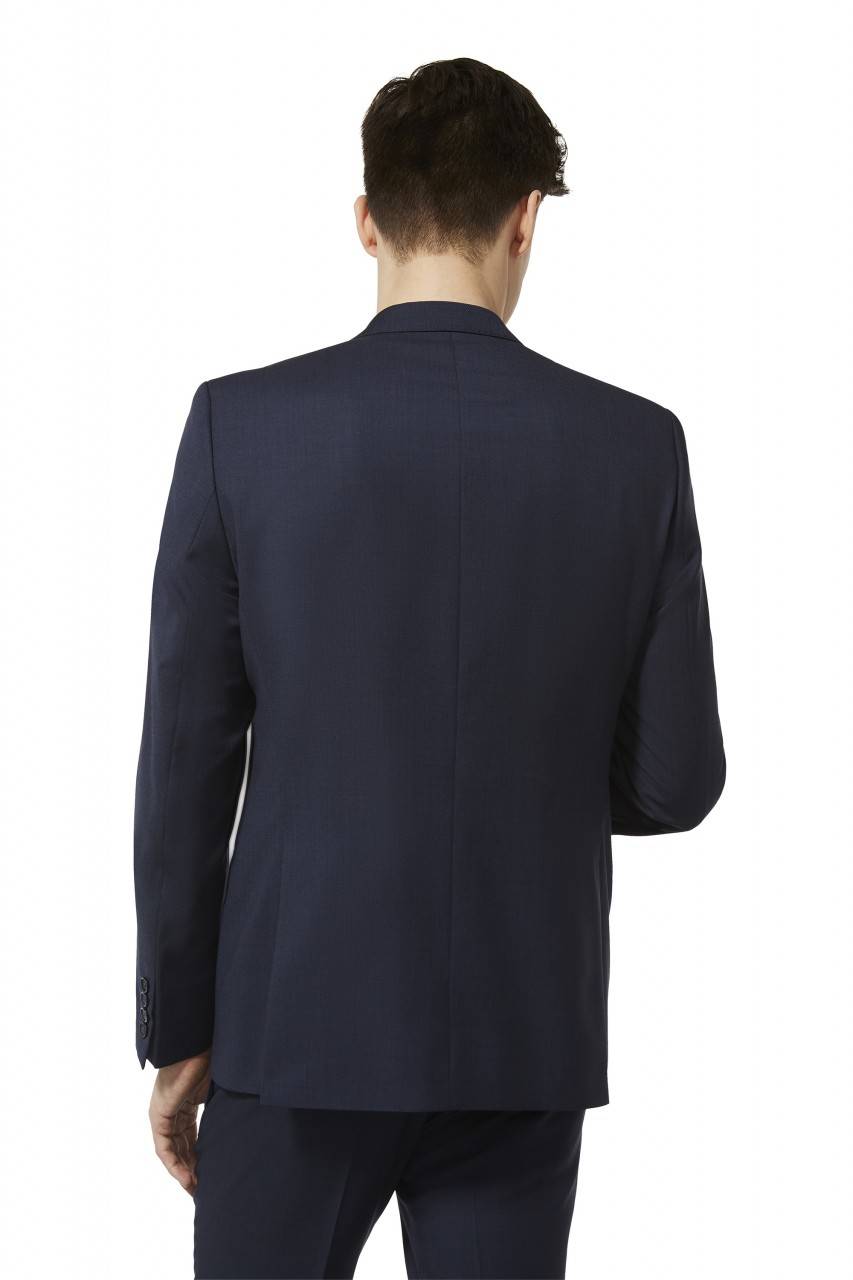 Digel Abito drop quattro corto slim fit digel pura lana tollegno super 120's blu e grigio Ultimo giorno