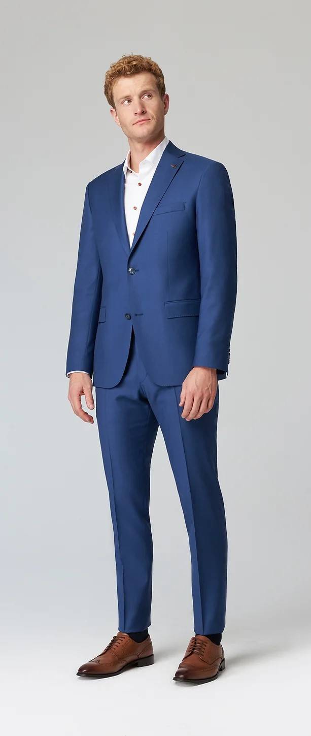 Roy Robson Abito blu marine roy robson lana naturale stretch drop quattro comfort fit Fino al 60% di sconto