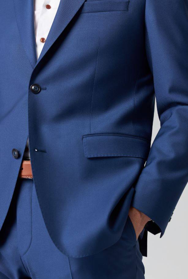 Roy Robson Abito blu marine roy robson lana stretch drop sei regular fit Fino al 65% di sconto