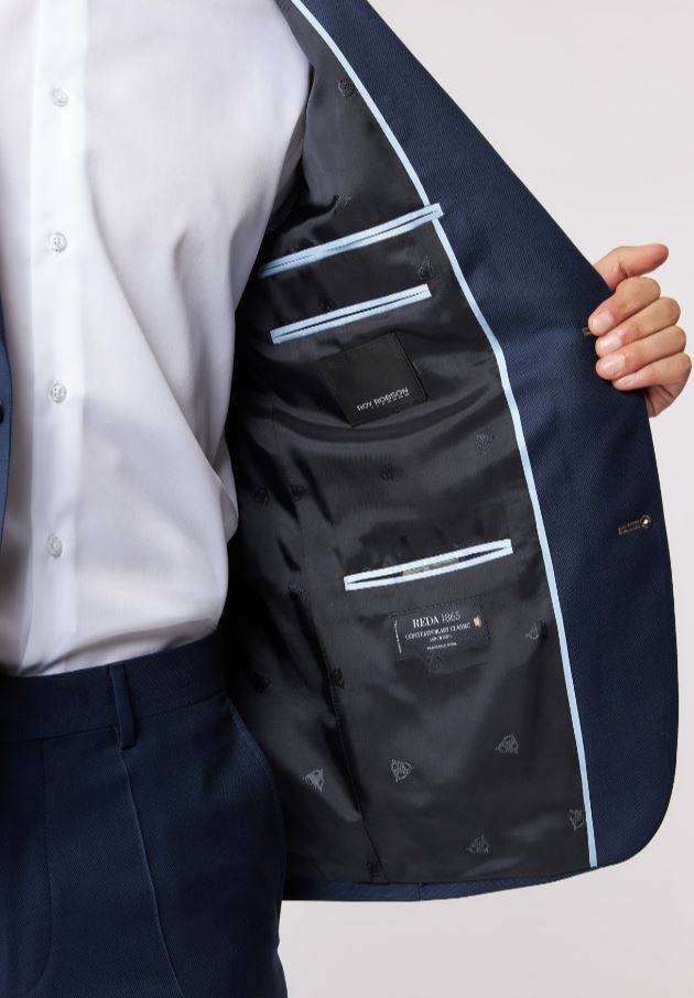 Roy Robson Abito blu roy robson in lana reda super 130's drop sei regular fit Fino al 55% di sconto