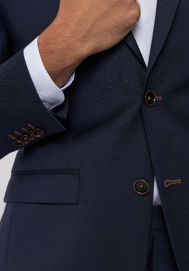 Roy Robson Abito blu roy robson slim fit in lana merlane operata Solo un giorno rimasto