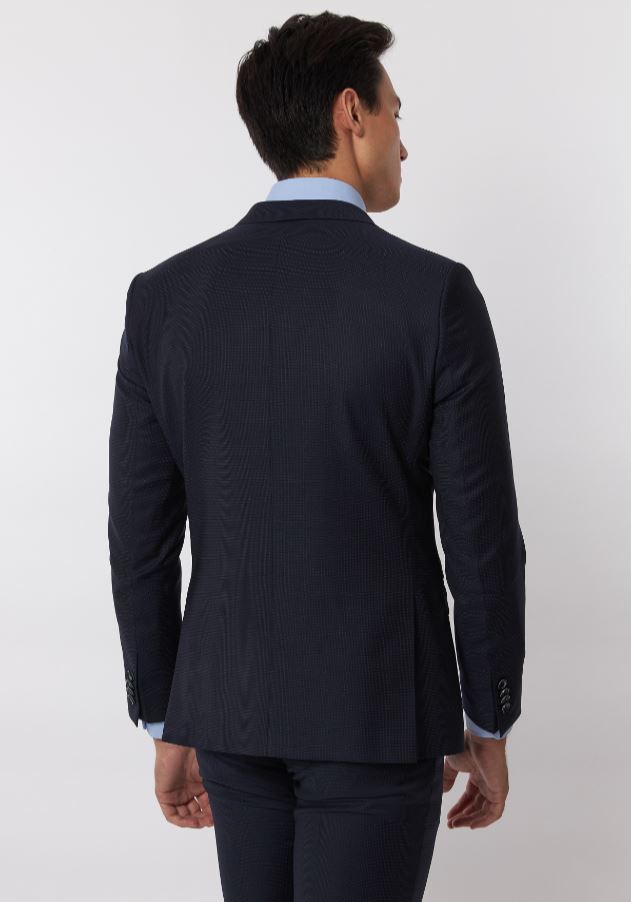 Roy Robson Abito roy robson blu micro disegno slim fit lana merlane idrorepellente Super sconto