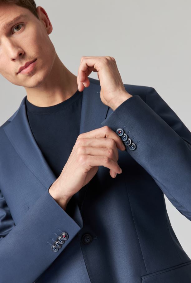 Roy Robson Abito blu navy roy robson slim fit lana bi-stretch Enormi sconti