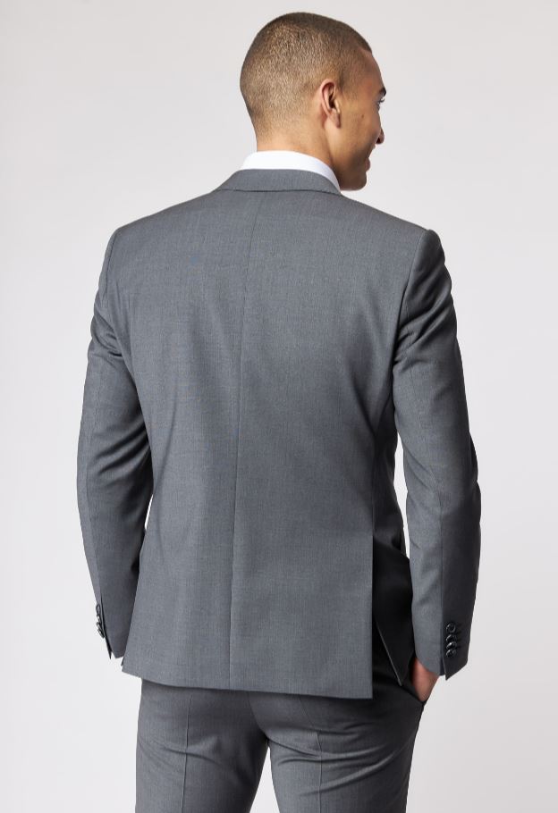 Roy Robson Abito in lana bi-stretch grigio medio roy robson con gilet 50% di sconto con spedizione gratuita