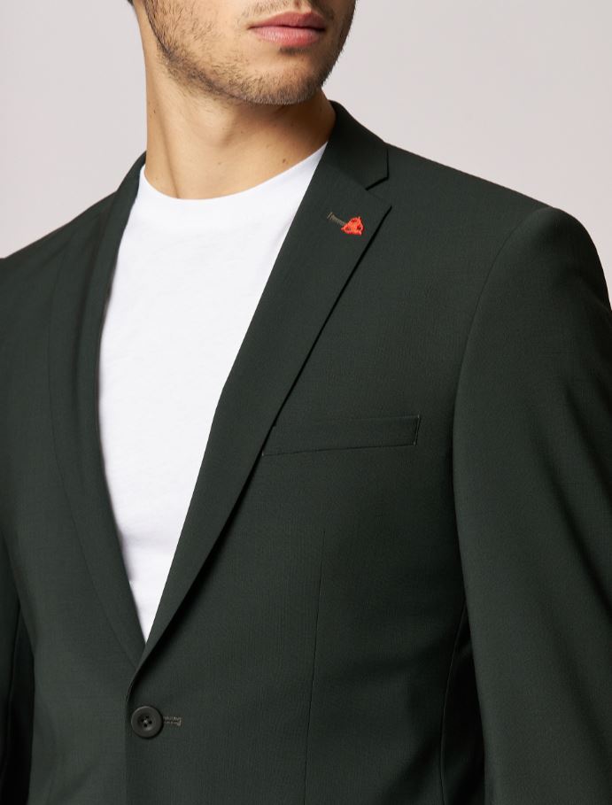 Roy Robson Abito verde scuro roy robson extra slim fit in lana stretch Black Friday Prezzi