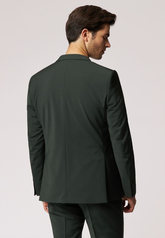 Roy Robson Abito verde scuro roy robson extra slim fit in lana stretch Black Friday Prezzi
