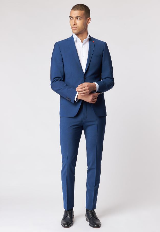 Roy Robson Abito con panciotto blu navy roy robson extra slim fit in lana bi-stretch 50% di sconto per tempo limitato