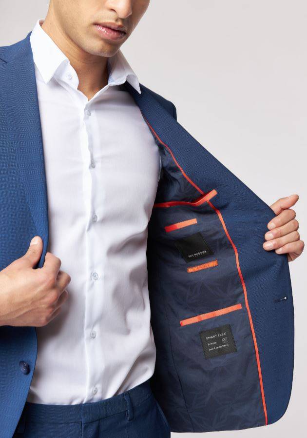 Roy Robson Abito con panciotto blu navy roy robson extra slim fit in lana bi-stretch 50% di sconto per tempo limitato