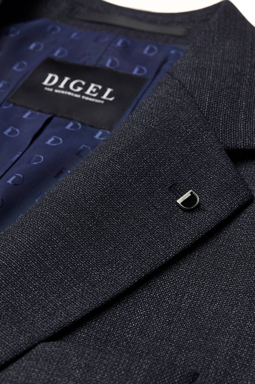 Digel Abito blu digel drop sei modern fit lana stretch Italia