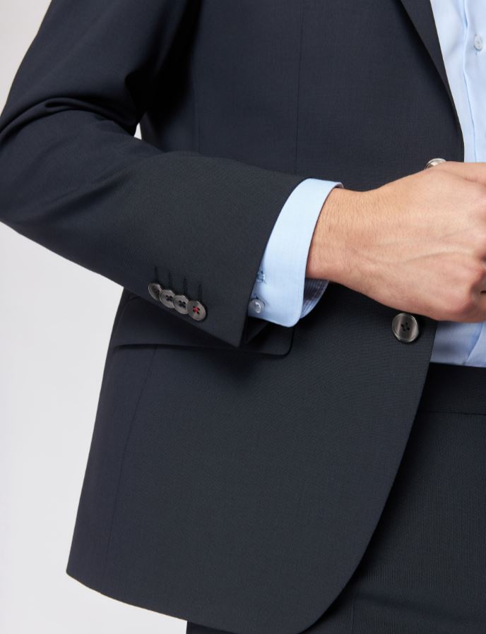 Roy Robson Abito blu slim fit roy robson lana stretch Nuovo