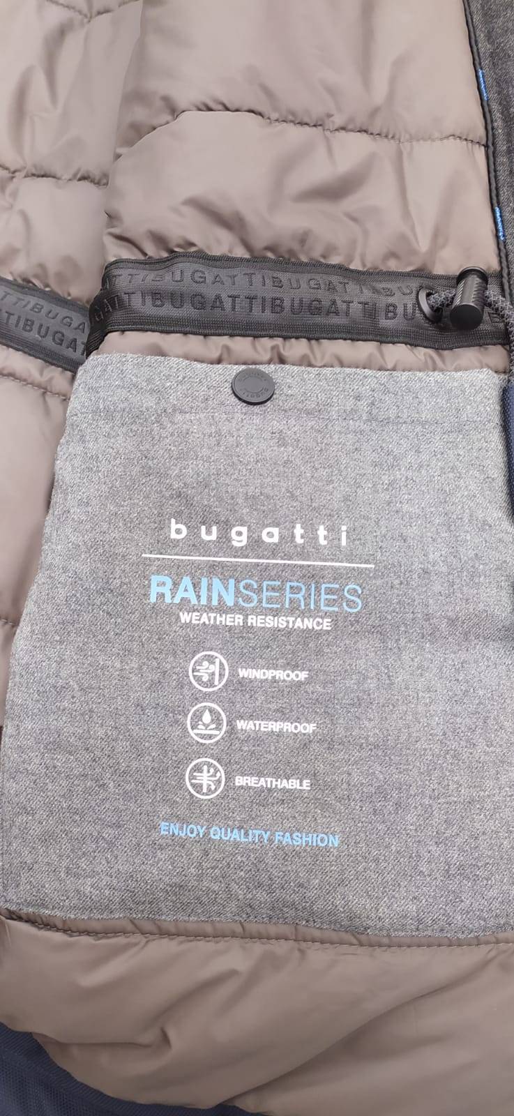Bugatti Giaccone blu bugatti impermeabile antivento traspirante Qualità Garantita