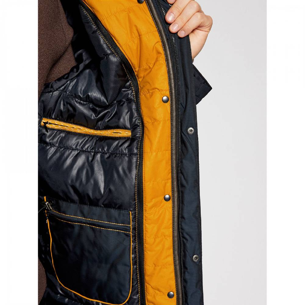Bugatti Parka blu bugatti con cappuccio staccabile modern fit Negozi Online