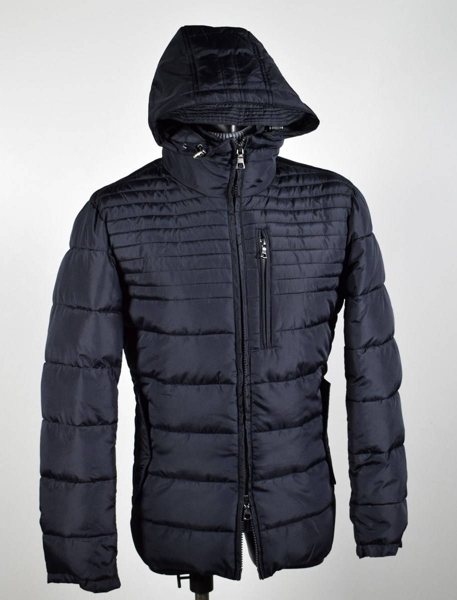 Talenti Giubbotto corto blu talenti con cappuccio staccabile regular fit Prezzo Ridotto
