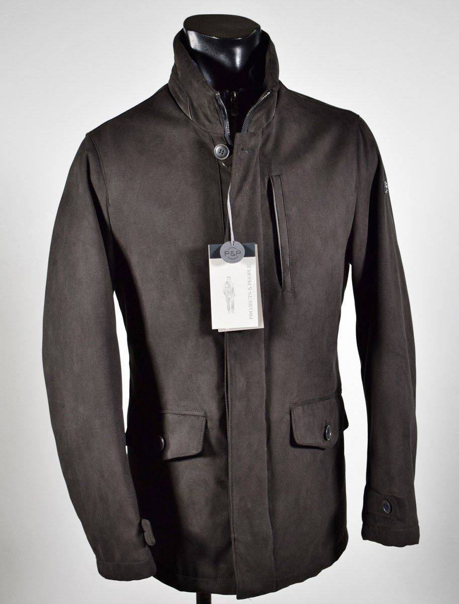 Projects & People Giaccone marrone in eco camoscio con pettorina staccabile Offerta