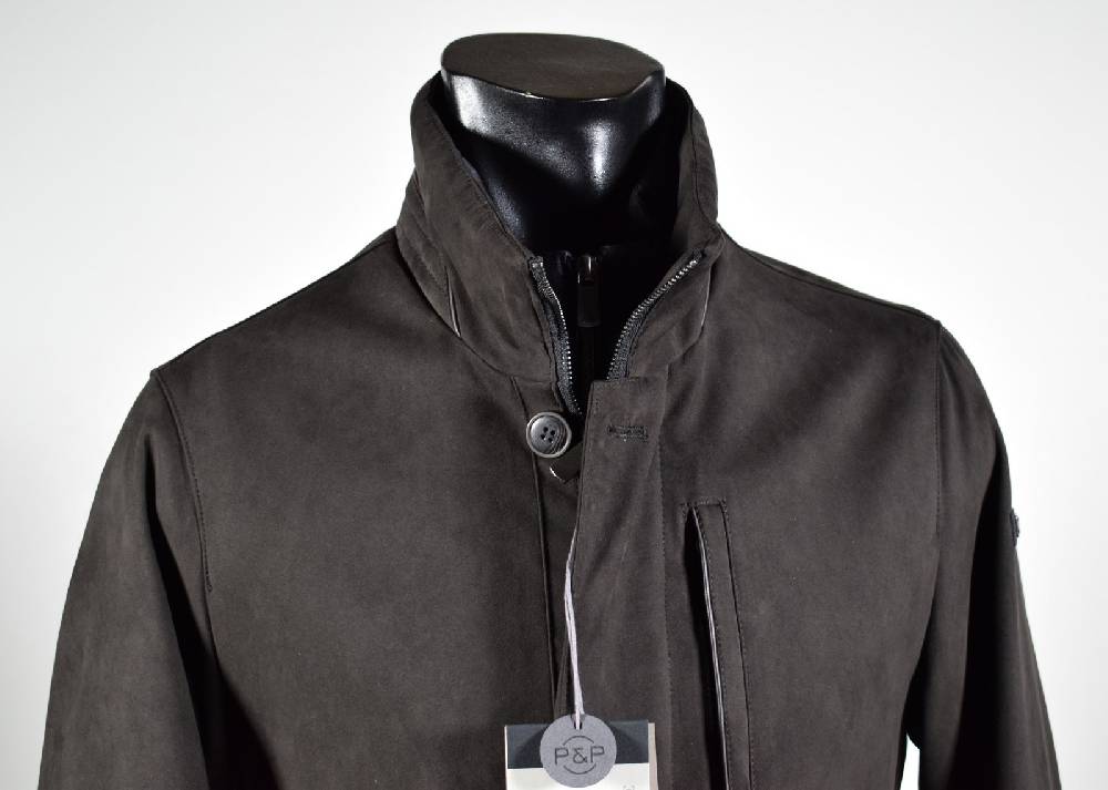 Projects & People Giaccone marrone in eco camoscio con pettorina staccabile Offerta