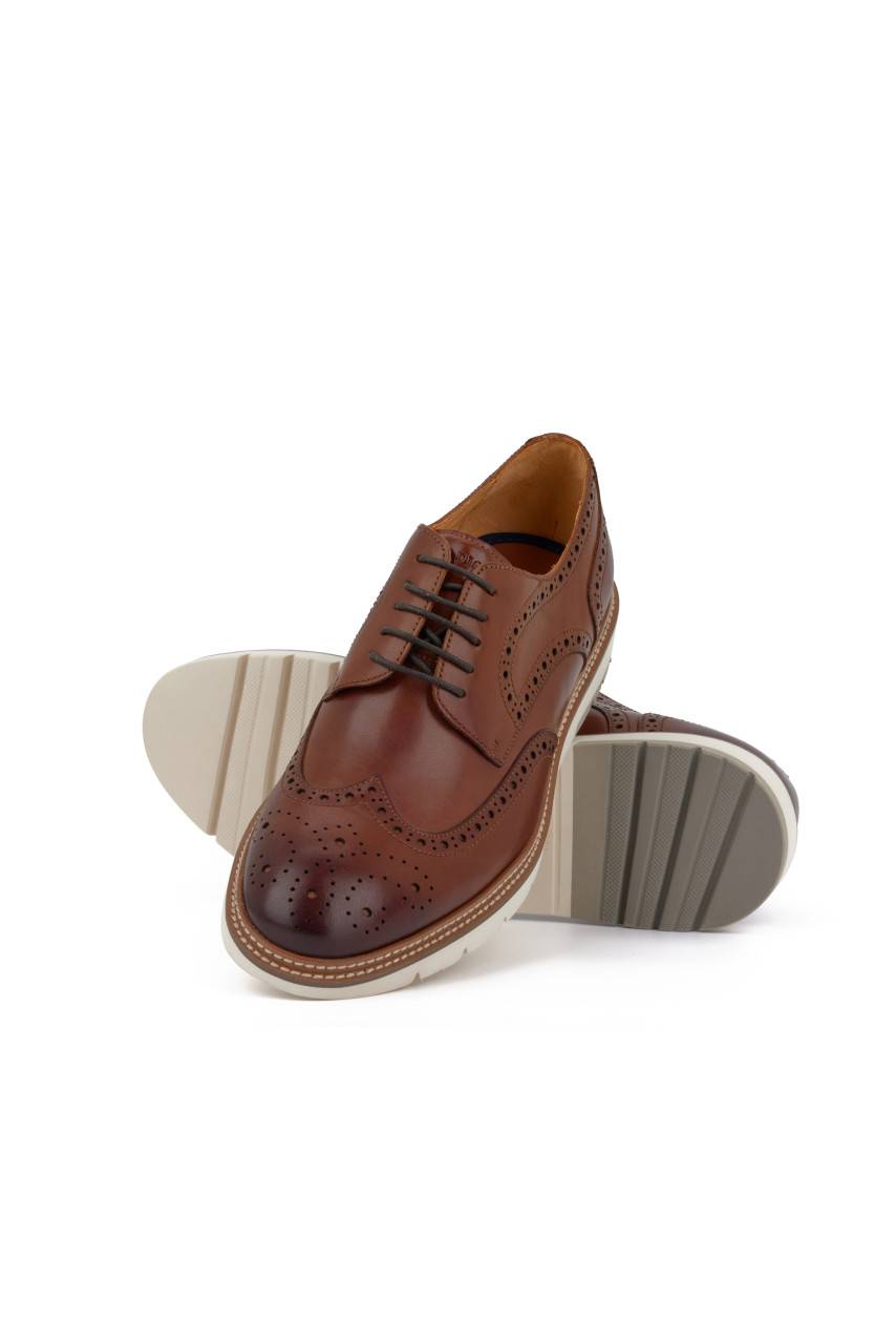 Digel Scarpa francesina all'inglese digel marrone fondo gomma Vendita Calda