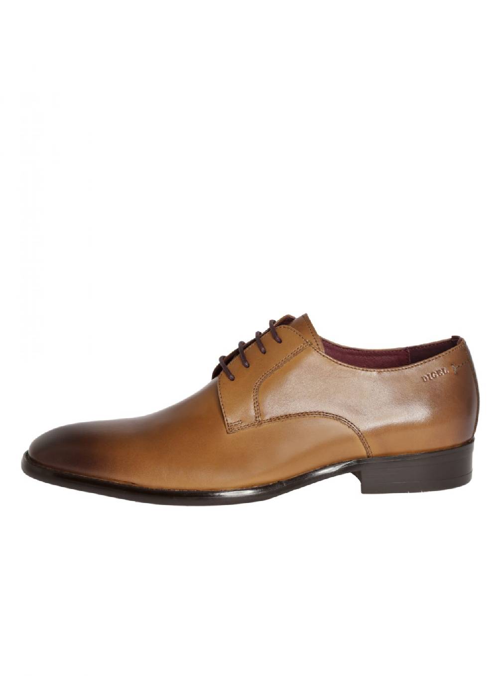 Digel Scarpa stringata digel color cognac in vera pelle Vendita Economica