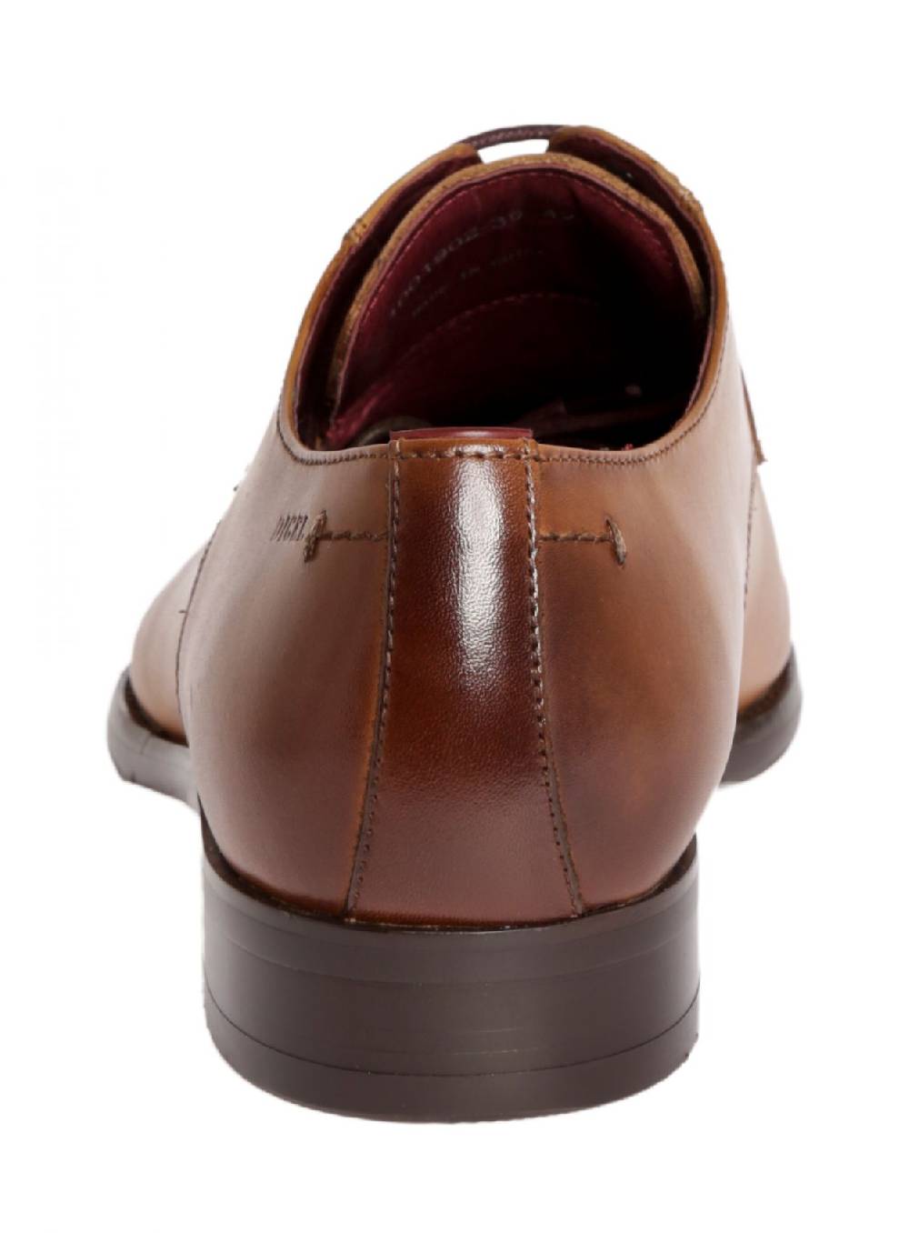 Digel Scarpa stringata digel color cognac in vera pelle Vendita Economica