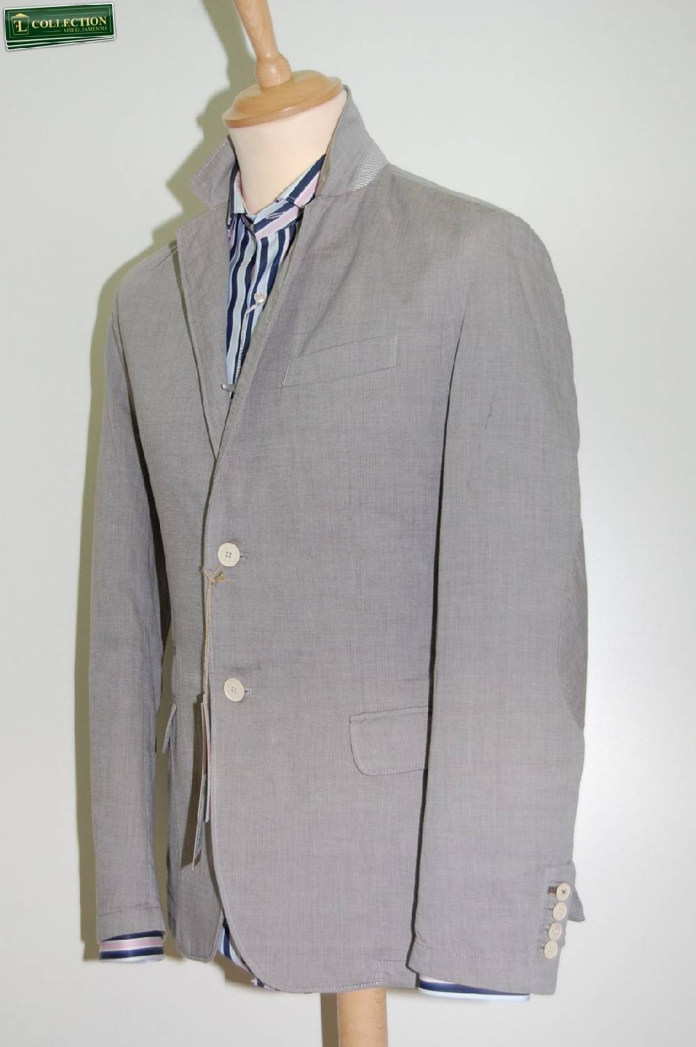 John Barritt Giacca moda cotone lavato grigio John Barritt Negozio online di fabbrica