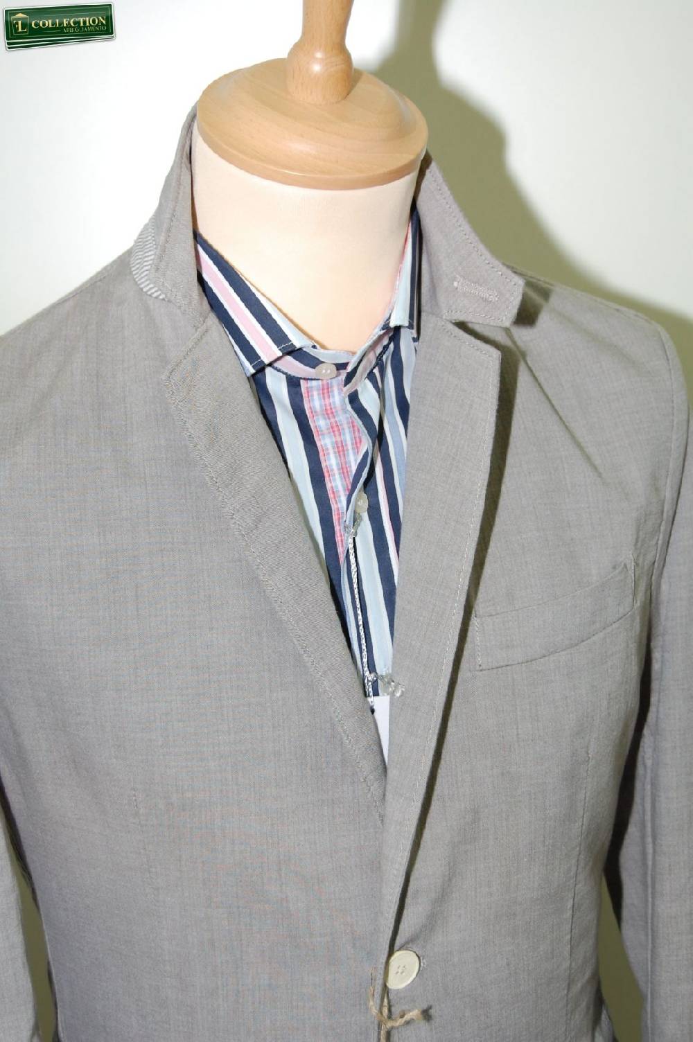 John Barritt Giacca moda cotone lavato grigio John Barritt Negozio online di fabbrica