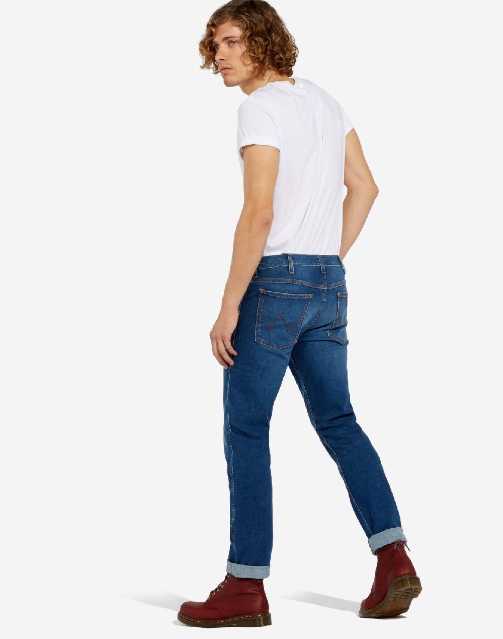 Wrangler Jeans wrangler slim fit a vita alta denim stretch Shopping online
