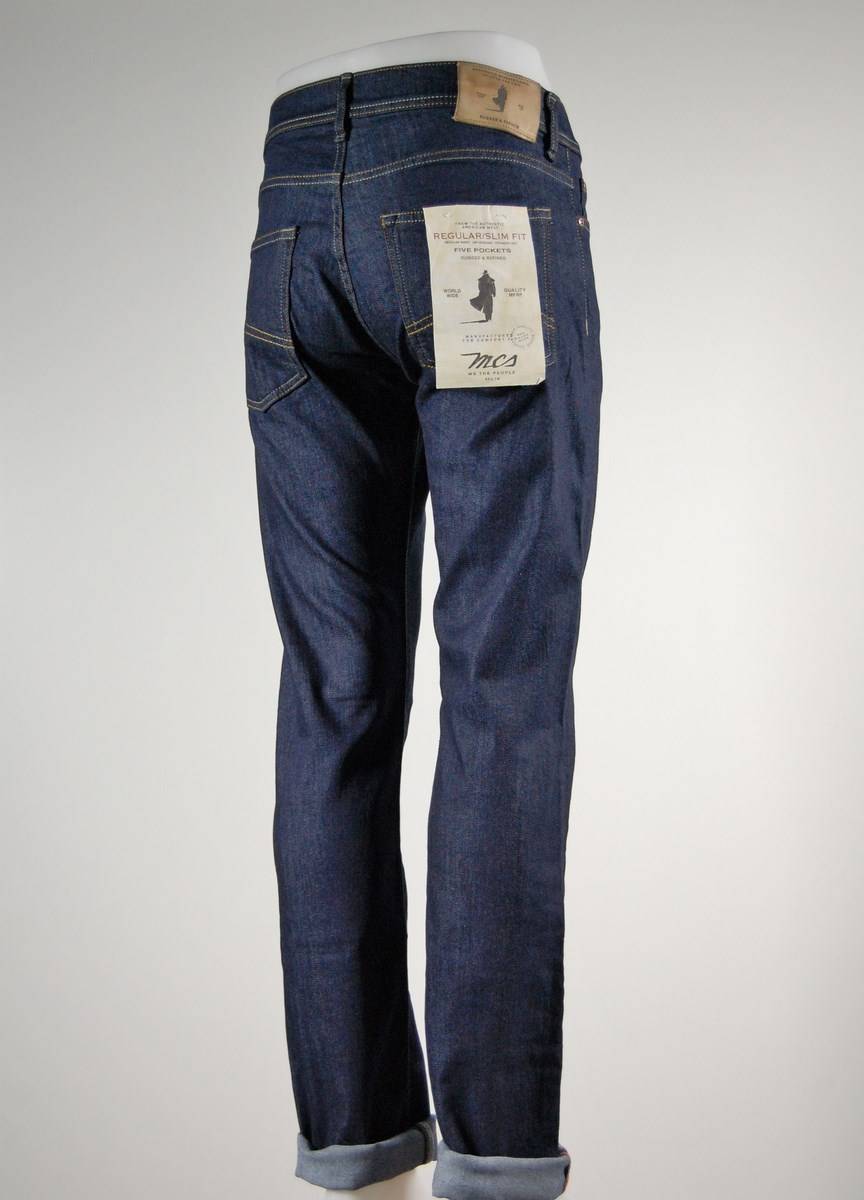 MCS Jeans uomo marlboro classics mcs blu denim elasticizzato Offerta Anniversario