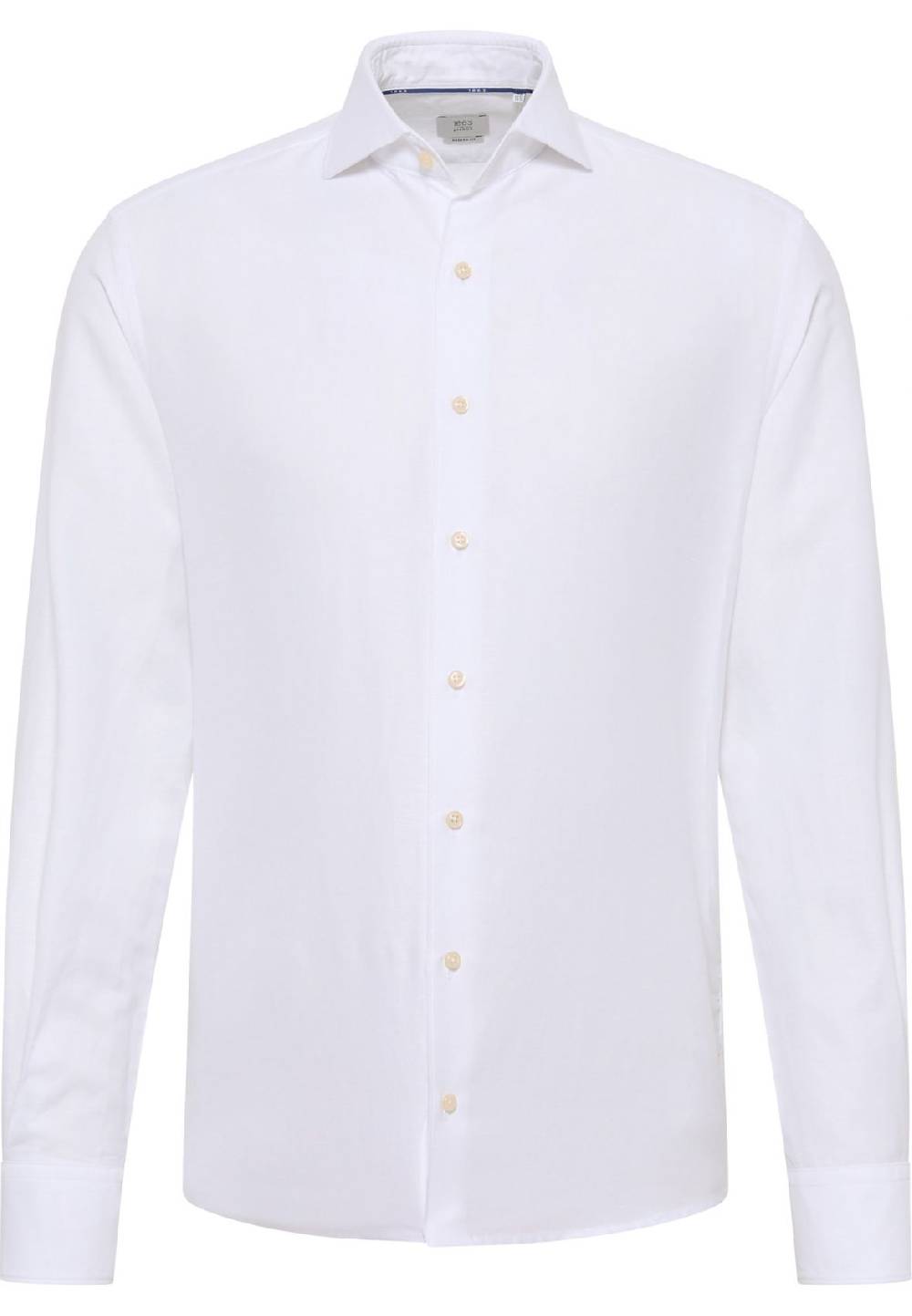 Eterna Camicia eterna in cotone e lino bianca modern fit Offerte stagionali