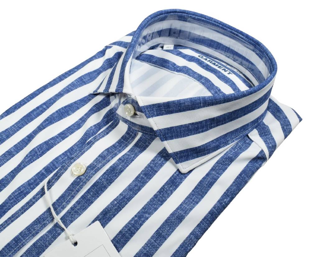 Ingram Camicia a righe blu ingram dynamo tessuto performante vestibilità slim fit Offerte speciali