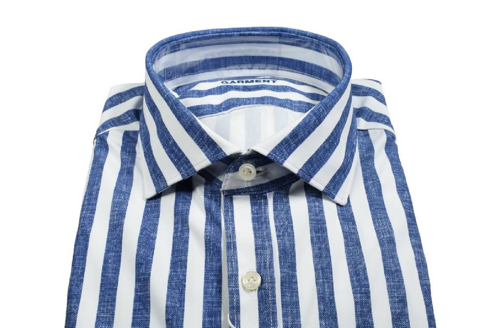 Ingram Camicia a righe blu ingram dynamo tessuto performante vestibilità slim fit Offerte speciali