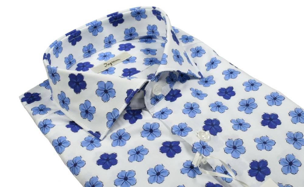Ingram Camicia ingram slim fit fantasia floreale in puro cotone Sconti VIP