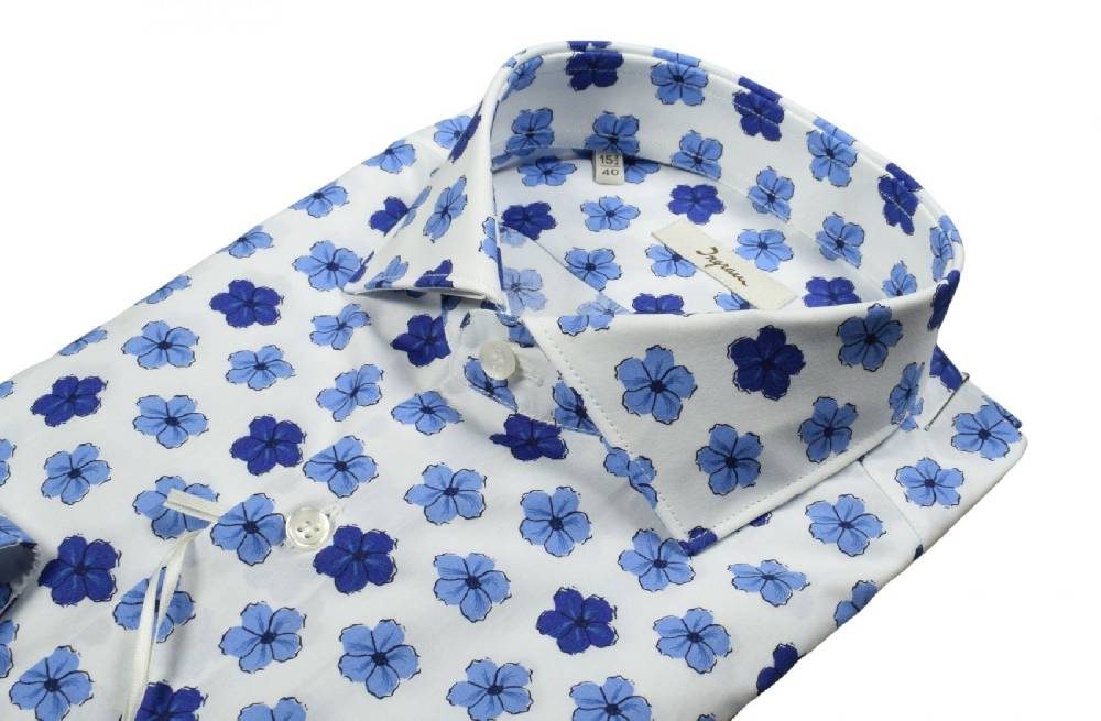 Ingram Camicia ingram slim fit fantasia floreale in puro cotone Sconti VIP