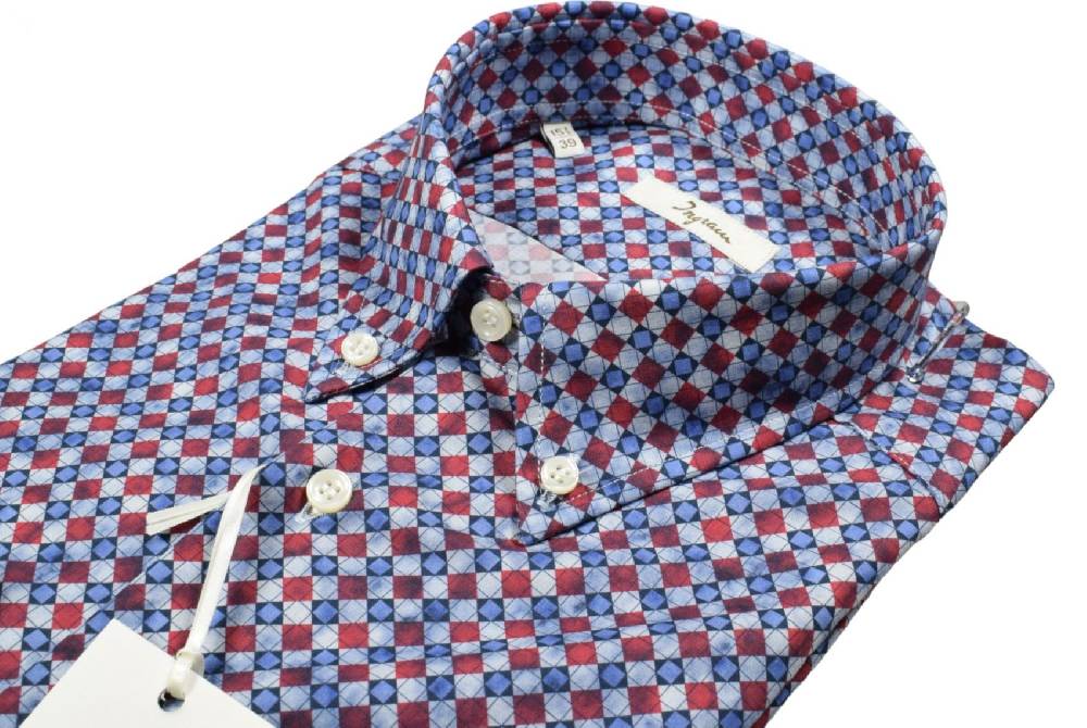 Ingram Camicia ingram button down fantasia geometrica Prezzo basso