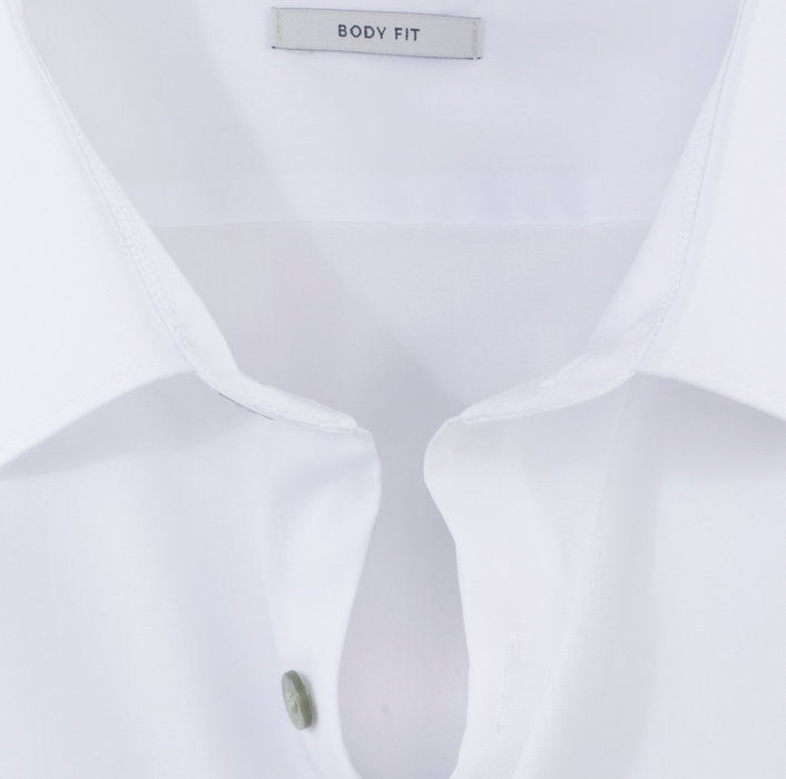Olymp Camicia olymp bianca slim fit con bottoni verde Rilascio limitato